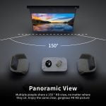VIVIDSTORM ALR P Slimline Motorised Drop Down Projector Screen for Standard Throw Projectors with Acoustic Transparency - Image 6