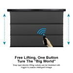 VIVIDSTORM ALR P Slimline Motorised Drop Down Projector Screen for Standard Throw Projectors with Acoustic Transparency - Image 7