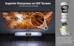 AWOL Vision LTV-3500 4K Laser Projector + VIVIDSTORM Fixed Frame 100"-150" Fresnel ALR Screen Bundle Deal - Image 2