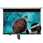VIVIDSTORM PRO P Slimline Motorised Drop Down Projector Screen for UST Laser Projectors with Acoustic Transparency - Image 14