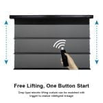 VIVIDSTORM PRO P Slimline Motorised Drop Down Projector Screen for UST Laser Projectors with Acoustic Transparency - Image 7