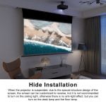 VIVIDSTORM PRO P Slimline Motorised Drop Down Projector Screen for UST Laser Projectors with Acoustic Transparency - Image 11
