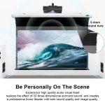 VIVIDSTORM PRO PA Slimline Motorised Drop Down Projector Screen for Ceiling Mounted UST Laser Projectors with Acoustic Transparency - Image 5