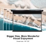 VIVIDSTORM PRO PA Slimline Motorised Drop Down Projector Screen for Ceiling Mounted UST Laser Projectors with Acoustic Transparency - Image 6