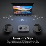 VIVIDSTORM PRO PA Slimline Motorised Drop Down Projector Screen for Ceiling Mounted UST Laser Projectors with Acoustic Transparency - Image 13