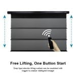 VIVIDSTORM PRO Slimline Motorised Drop Down Projector Screen for UST Laser Projectors - Image 4