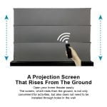 VIVIDSTORM S ALR P Motorised Floor Rising Projector Screen for Standard Throw Projectors with Acoustic Transparency - Image 8