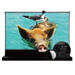 VIVIDSTORM S PRO P Motorised Rollable CLR/ALR UST Laser Projector Screen with Acoustic Transparency