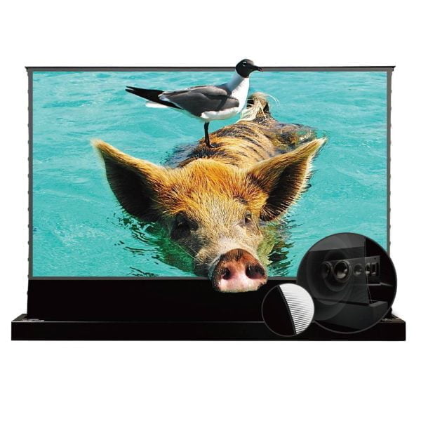 VIVIDSTORM S PRO P Motorised Rollable CLR/ALR UST Laser Projector Screen with Acoustic Transparency