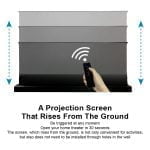 VIVIDSTORM S PRO P Motorised Rollable CLR/ALR UST Laser Projector Screen with Acoustic Transparency - Image 7