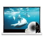 VIVIDSTORM S White Cinema P Motorised Floor Rising Projector Screen for Standard Throw Projectors with Acoustic Transparency