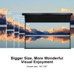 VIVIDSTORM Slimline P Motorised Drop Down Projector Screen with White Cinema Material with Acoustic Transparency (For Normal Projectors) - Image 5