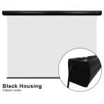 VIVIDSTORM Slimline P Motorised Drop Down Projector Screen with White Cinema Material with Acoustic Transparency (For Normal Projectors) - Image 11