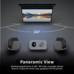 VIVIDSTORM Slimline P Motorised Drop Down Projector Screen with White Cinema Material with Acoustic Transparency (For Normal Projectors) - Image 12