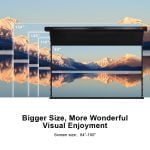 VIVIDSTORM Slimline Motorised Drop Down Projector Screen with White Cinema Material for Standard Throw Projectors - Image 3