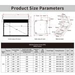 VIVIDSTORM Slimline Motorised Drop Down Projector Screen with White Cinema Material for Standard Throw Projectors - Image 6