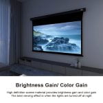 VIVIDSTORM Slimline Motorised Drop Down Projector Screen with White Cinema Material for Standard Throw Projectors - Image 7