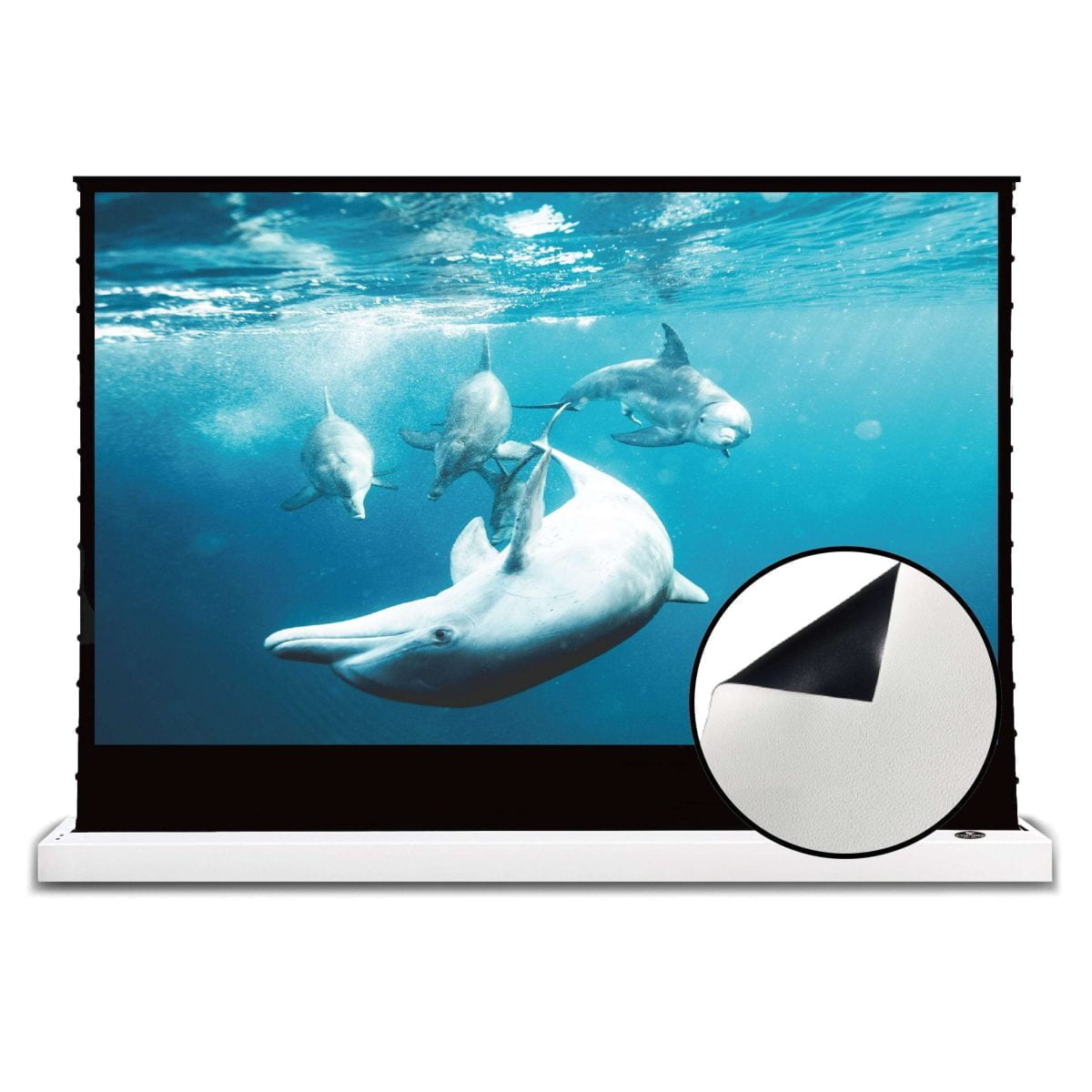 VIVIDSTORM S White Cinema Motorised Floor Rising Projector Screen for Standard Throw Projectors - Image 18