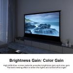 VIVIDSTORM S White Cinema Motorised Floor Rising Projector Screen for Standard Throw Projectors - Image 9