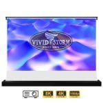 VIVIDSTORM S White Cinema Motorised Floor Rising Projector Screen for Standard Throw Projectors - Image 2