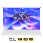 VIVIDSTORM S White Cinema Motorised Floor Rising Projector Screen for Standard Throw Projectors - Image 3