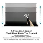 VIVIDSTORM S PRO Motorised Floor Rising CLR/ALR UST Laser Projector Screen - Image 10