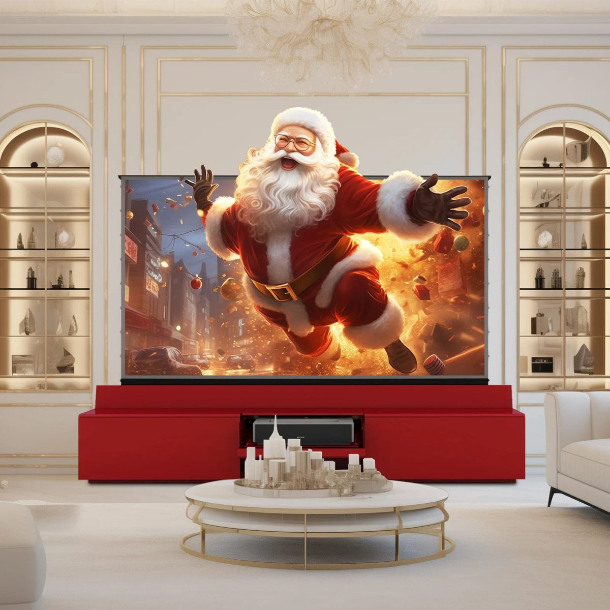 VIVIDSTORM Fully Concealed Motorised Laser TV Cabinet Paris - Image 8