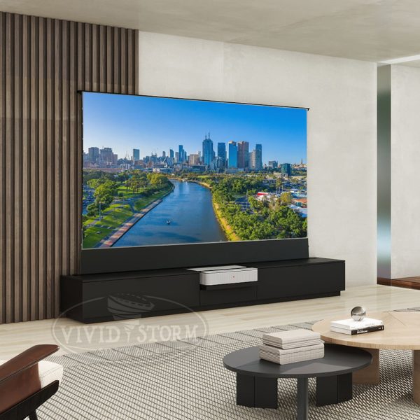 VIVIDSTORM Motorised Laser TV Cabinet Berlin - Leica Cine 1 Edition