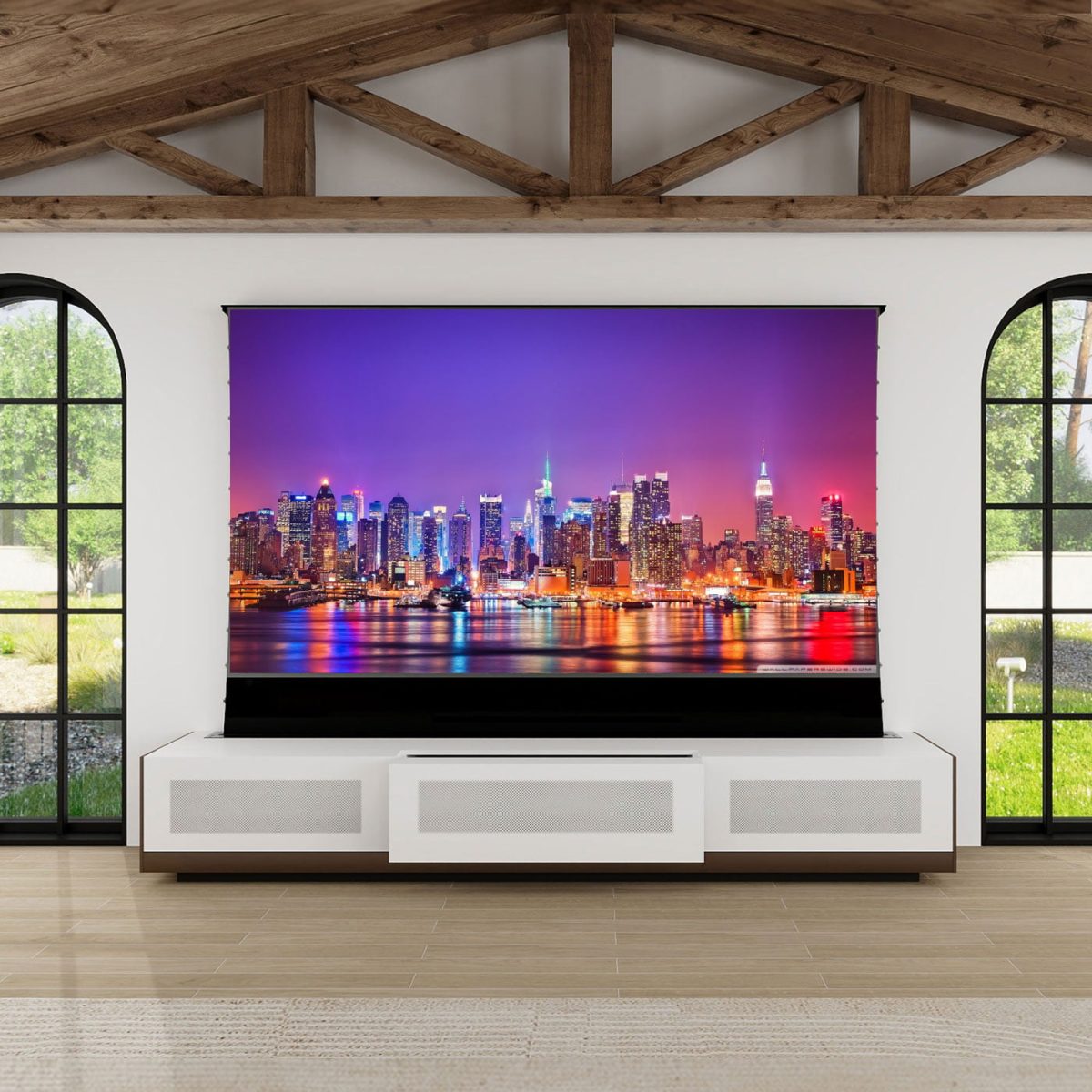 VIVIDSTORM Motorised Laser TV Cabinet New York - Image 1