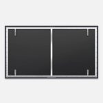 Luxe Vision Cinematic White Fixed Frame Projector Screen - Image 3