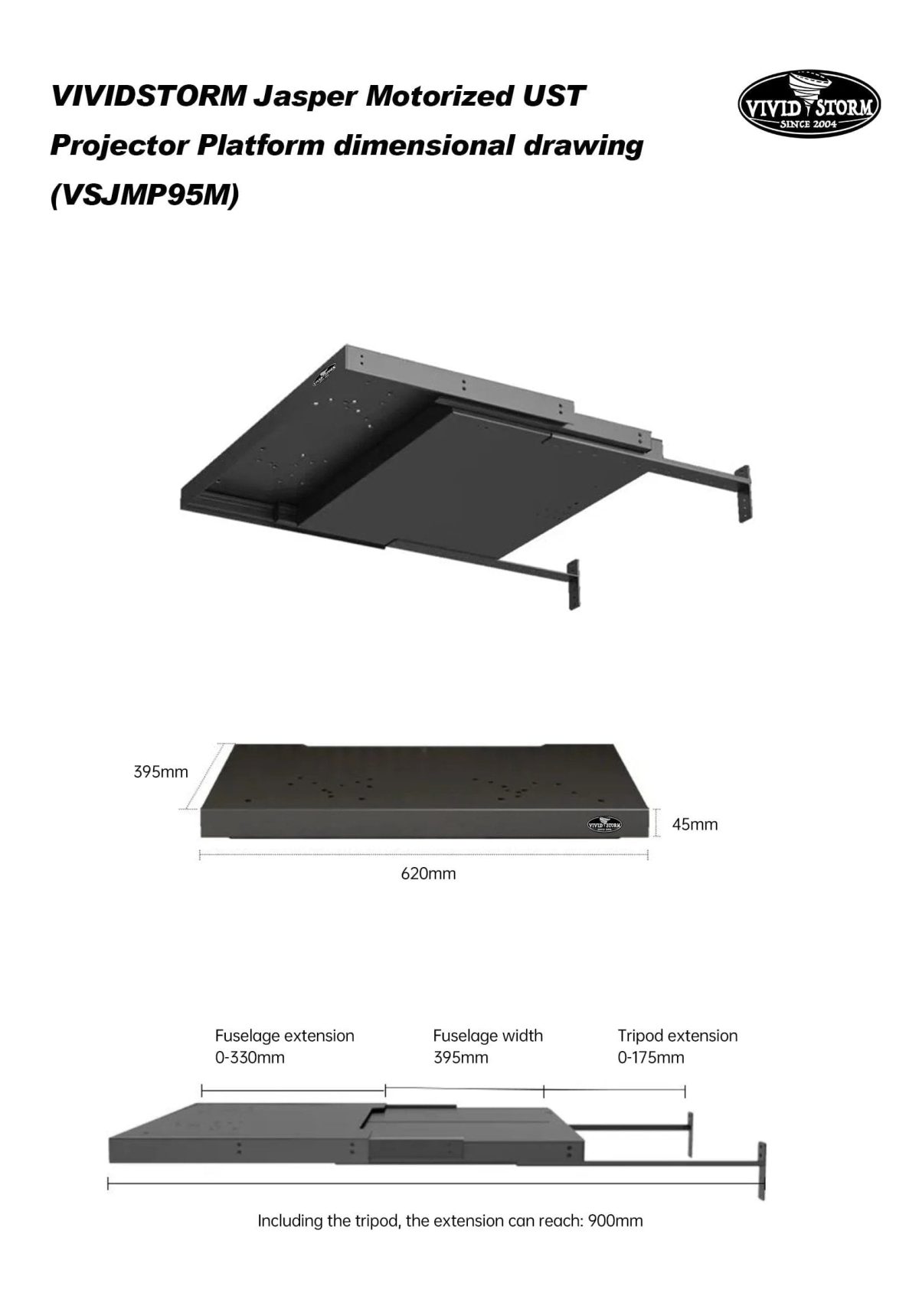 VIVIDSTORM Jasper Motorised UST Projector Platform - Image 7