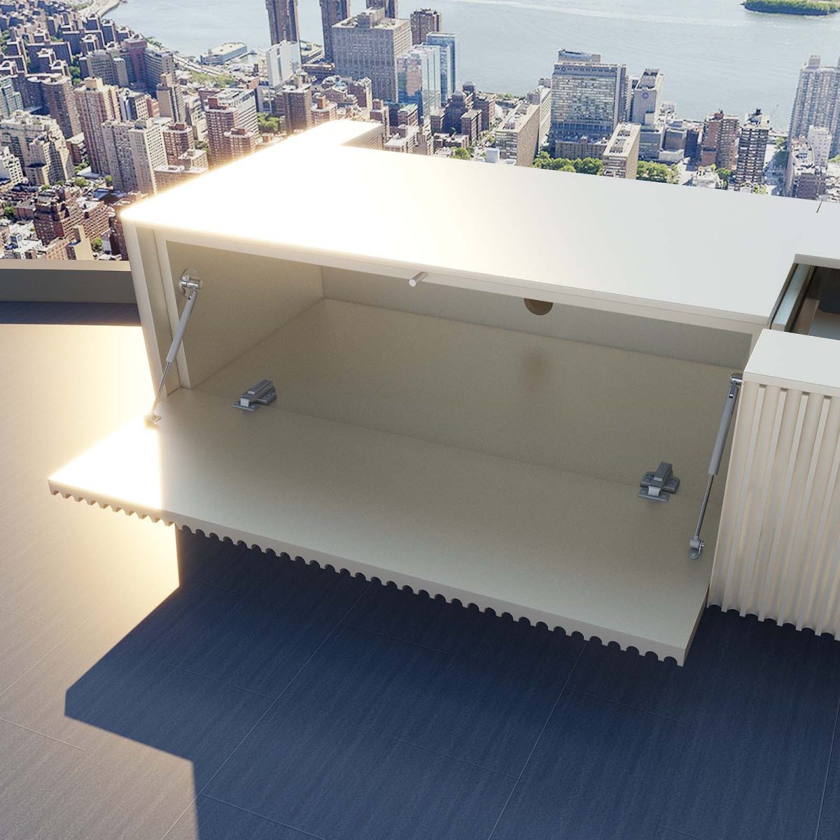 VIVIDSTORM Motorized Laser TV Cabinet Geneva - Image 9