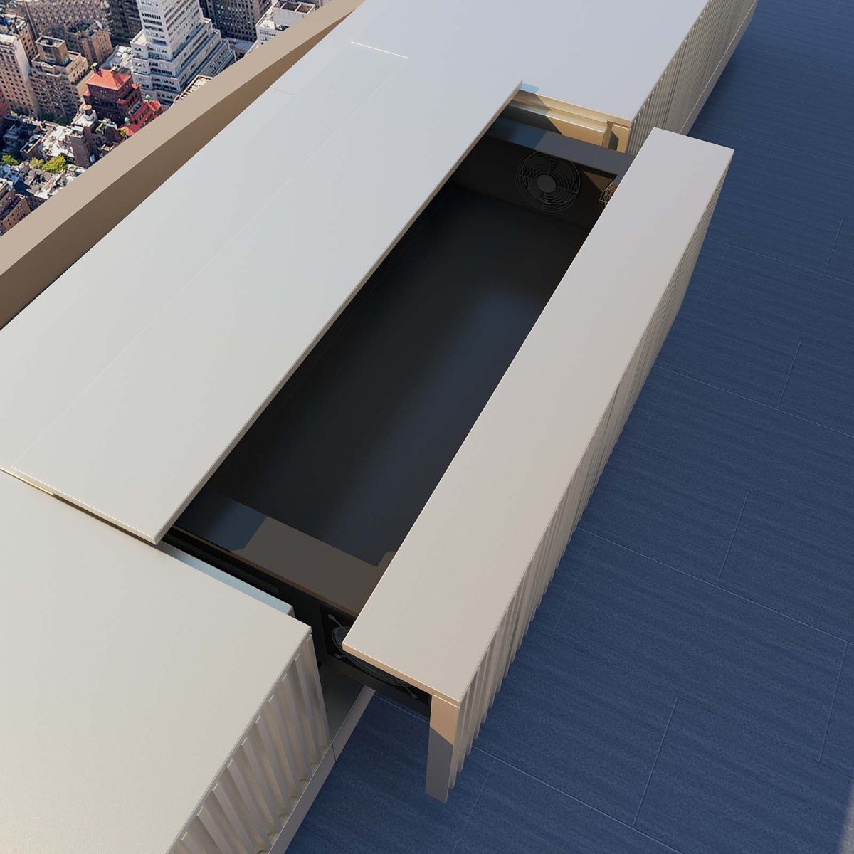VIVIDSTORM Motorized Laser TV Cabinet Geneva - Image 10