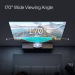 AWOL Vision CineContrast Fixed Frame Soft Gray Projector Screen - 170 degree wide viewing angle